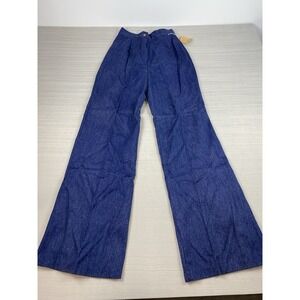 Vintage 70s Lerner Shops Flared Jeans Womens High Rise Bell Bottoms‎ NEW